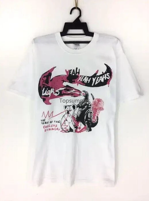 

Remake Yeah Yeah Yeahs Band T-Shirt Rock Band Shirt White Color Tt6050