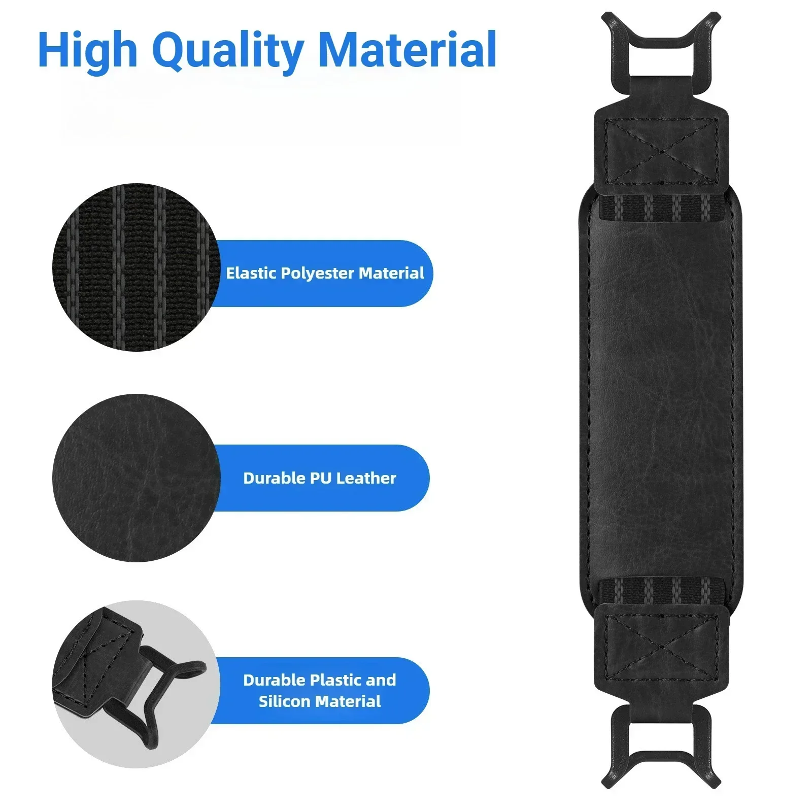 Dual-Function Clear Shockproof Back Cover Case with Security Hand Strap