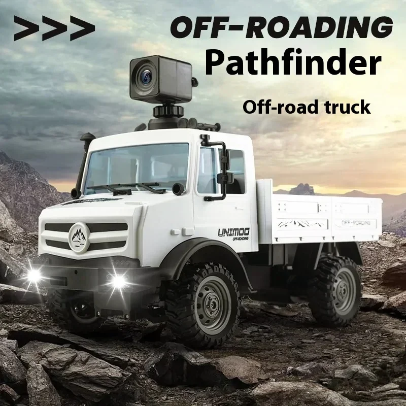 Unimog 오프로드 트럭, 하이/로우 기어 변속기 및 등반 능력, 리모컨 트럭, 1:16 체중계, 4wd