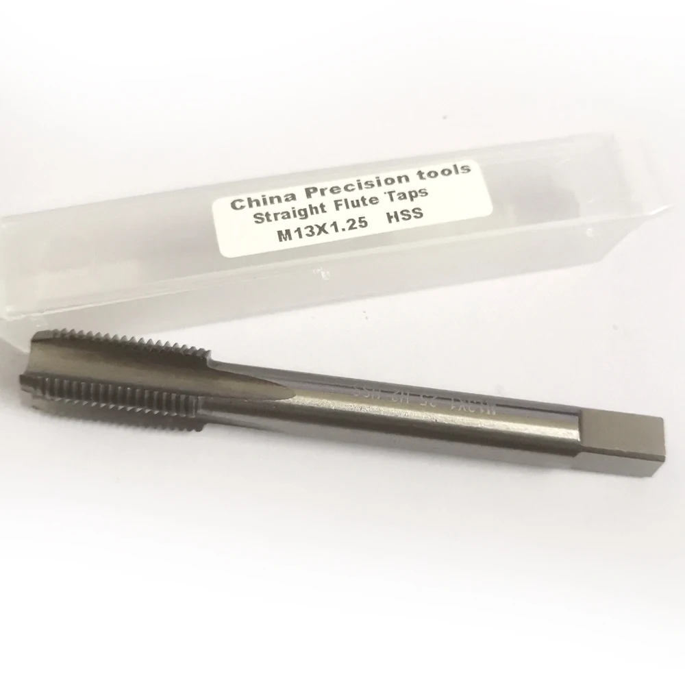 HSS 메트릭 스레드 탭 M13 오른손 미세 나사 스트레이트 탭 왼쪽 스레드 기계 탭, m13 x 1.5, m13 x 1.25, m13x1, m13 x 0.75, m13 x 0.5
