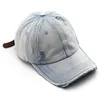 D&T 2024 New Fashion Baseball Cap Men Women Cotton Material Adjustable Retro Distressed Holes Vintage Sun Protection Casual Cap 3