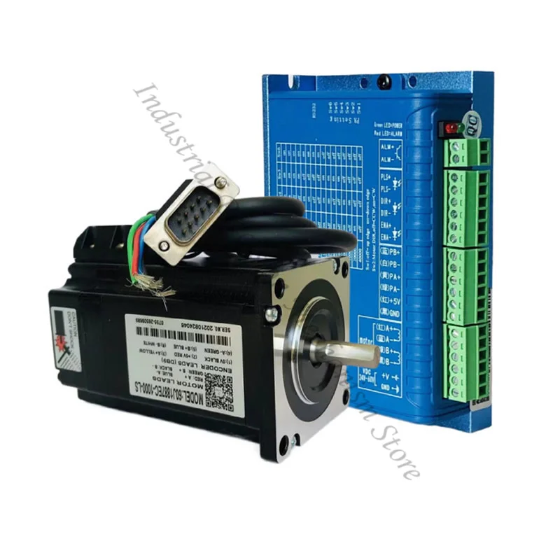 

Nema24 Hybrid Closed Loop Motor and Driver kit， 3N.m 0-2000rpm Stepper Motor，24-50V 4.5A driver 2HSS57 + 60J1887EC