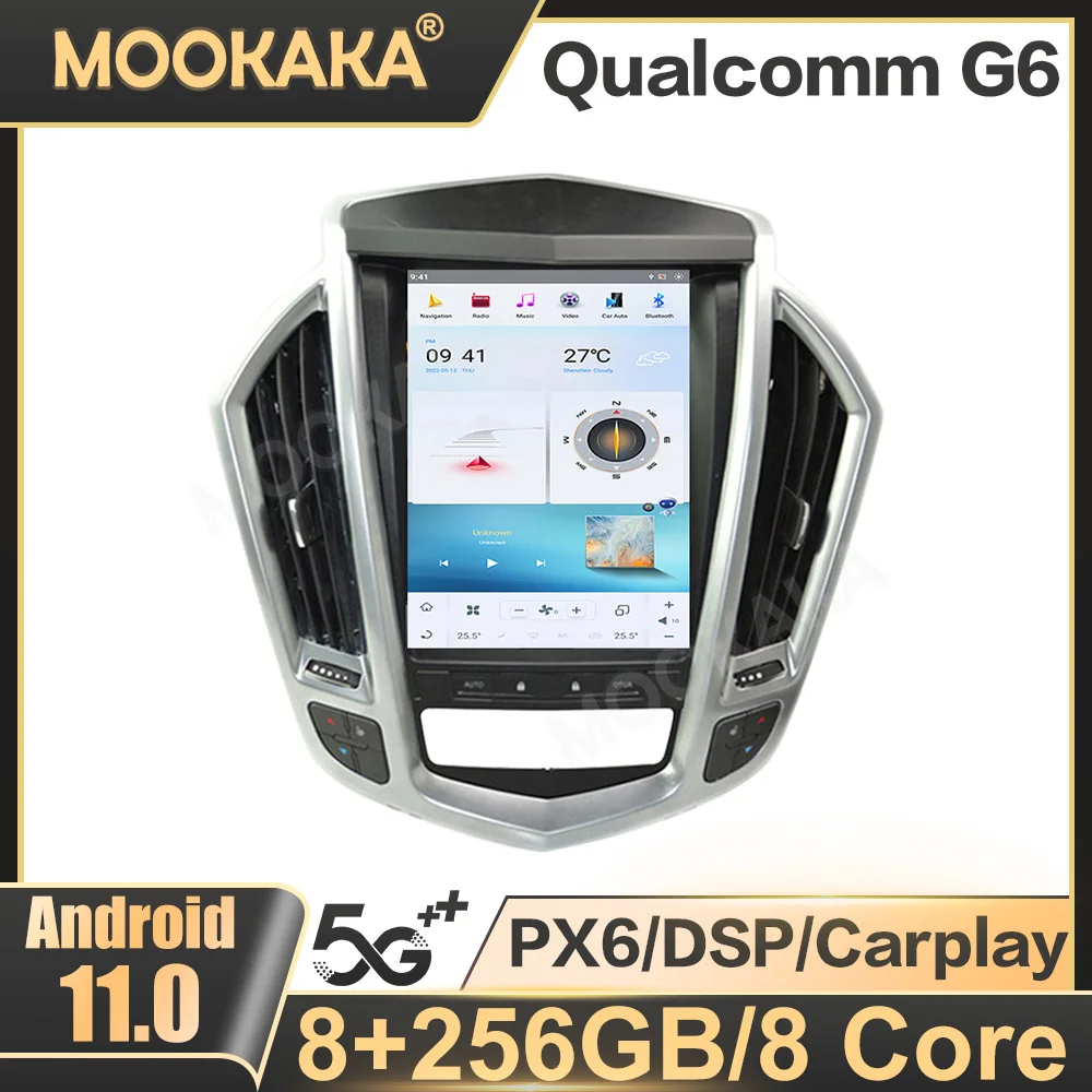 

For Cadillac SRX 2009-2012 Car Radio Tesla Style Android Multimedia Player GPS Navigation DSP Stereo Head Unit PX6