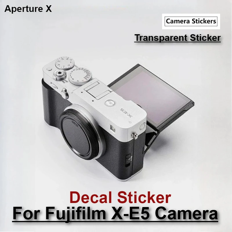 Fuji XE5 투명 카메라 스티커 XE 5 Fujifilm X-E5 랩 커버 스티커용 투명 카메라 스킨