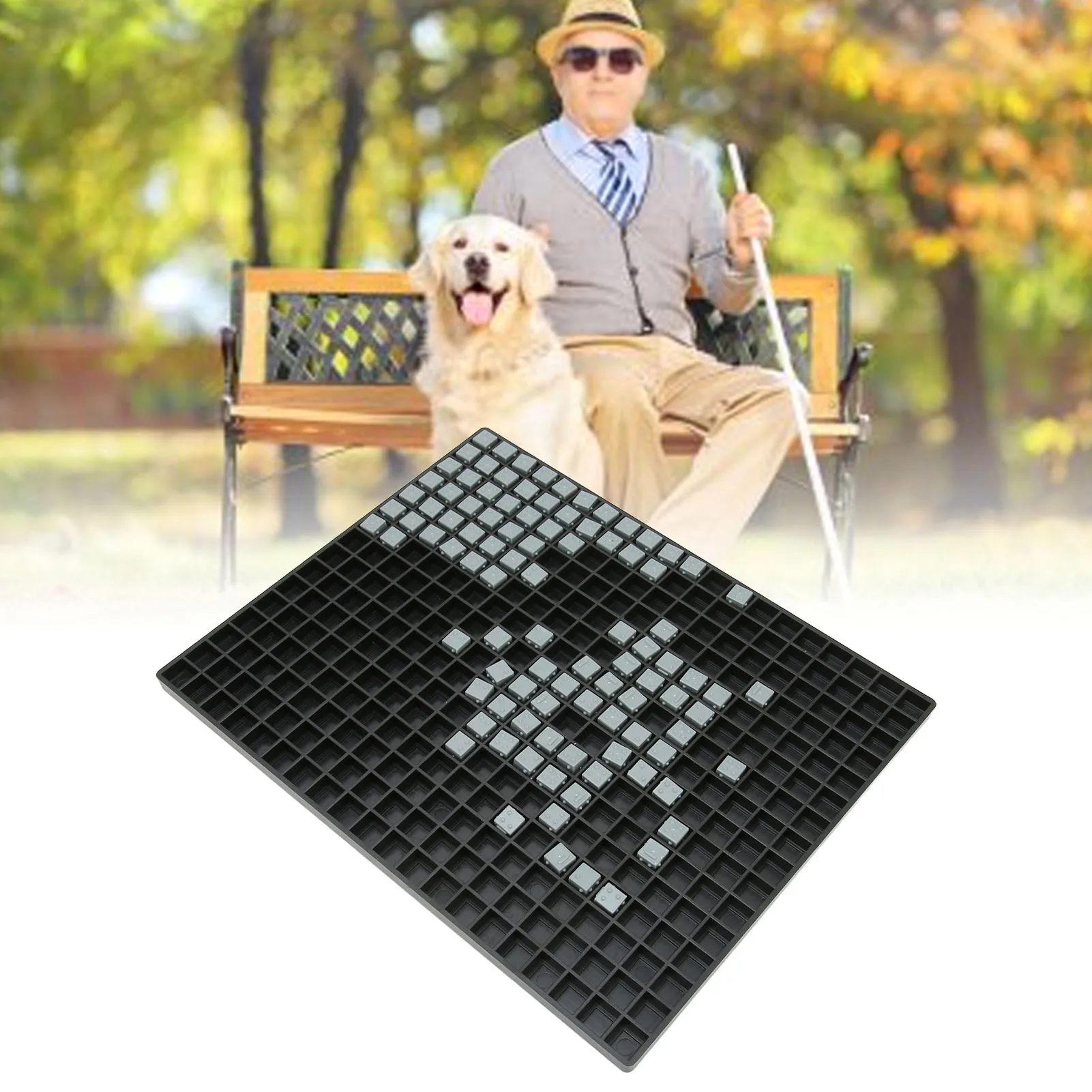 Arithmetic Educational Board Arithmetic Board Home School Math Counting Educational Teaching Aid with Dice for Blind People