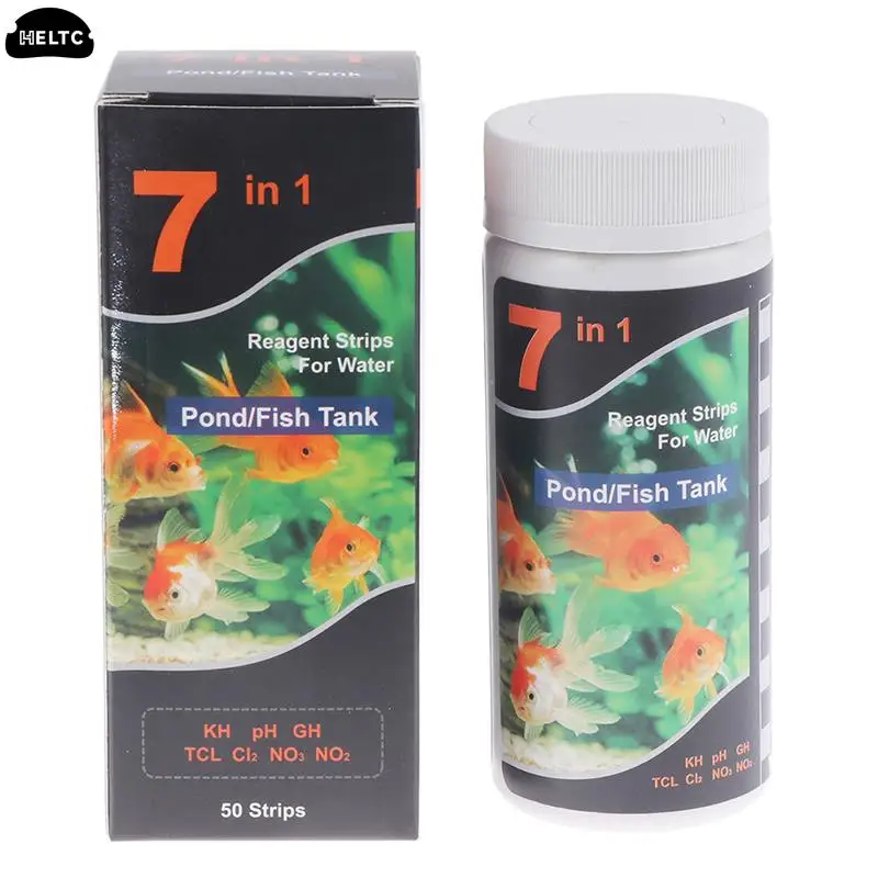 50/100 Pieces/tube Aquarium Testing Kit For Freshwater Saltwater Pond Test Strips For Fish Tank Testing Fresh And Salt Water