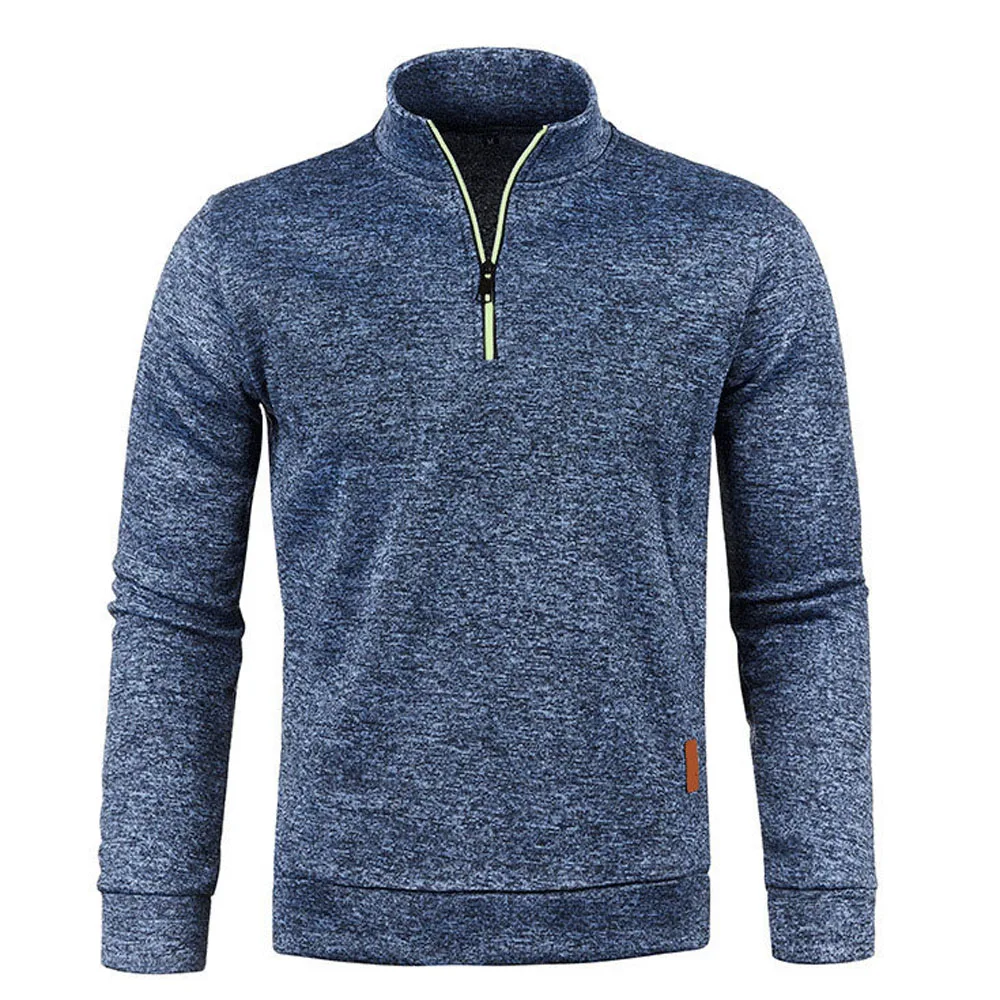 Men's Knitted Sweatshirt Casual Half Zip Pullover