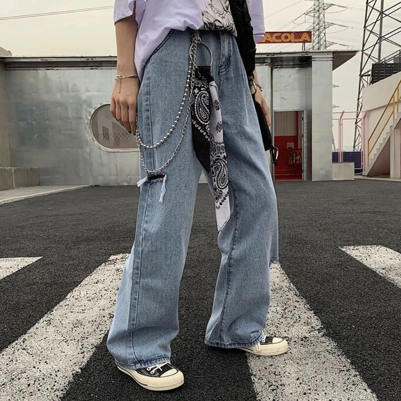 Harajuku Hip Hop Paisley Bandana with Double Layer Waist