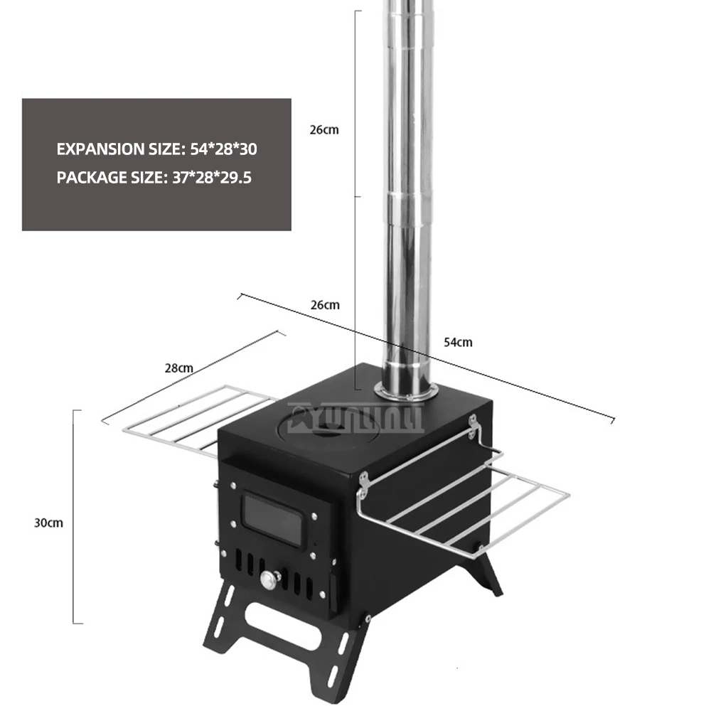 Outdoor Multi-functional Camping Stoves Portable Firewood Stove Small Courtyard Barbecue Stove 5