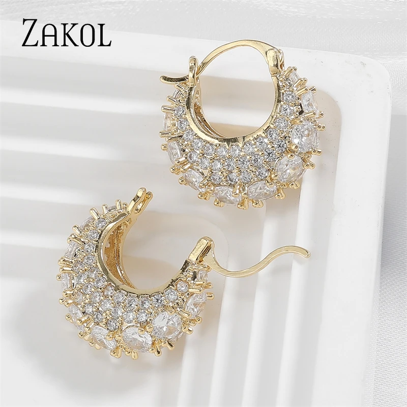 [haesool] 韓国アクセ☆14K Gold☆TE06 Earring ZAKOL Korea New Design Fashion Jewelry Gold Color Micro