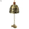 1pcs Bell Characteristics Handmade Hanging Wind Chime Hemp Rope Traditional Zinc Alloy Dragon Fish Luck Fortune 3