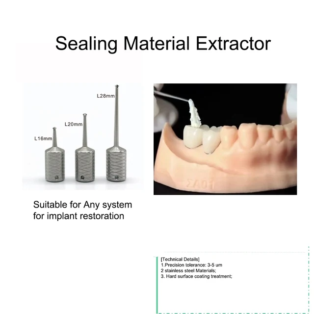 Dental Sealing Material Extractor Remover Suitable for Any Impant System