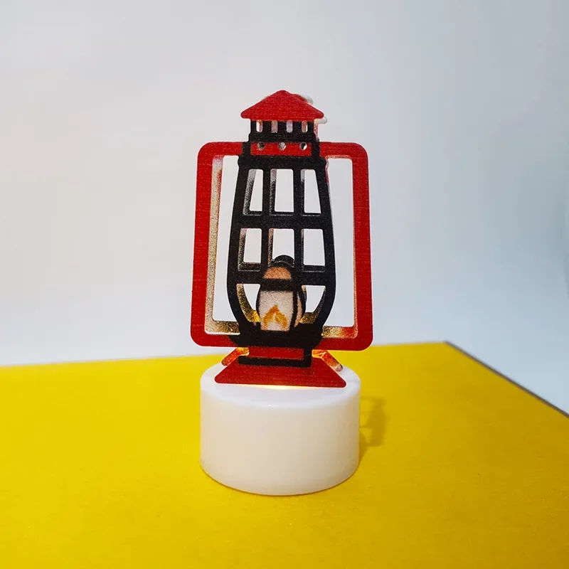 1PCS Eid Mubarak Candle Light Ramadan Decoration for Home Ornaments Eid Al-Fitr Kareem Festival Islamic Muslim Party Decor