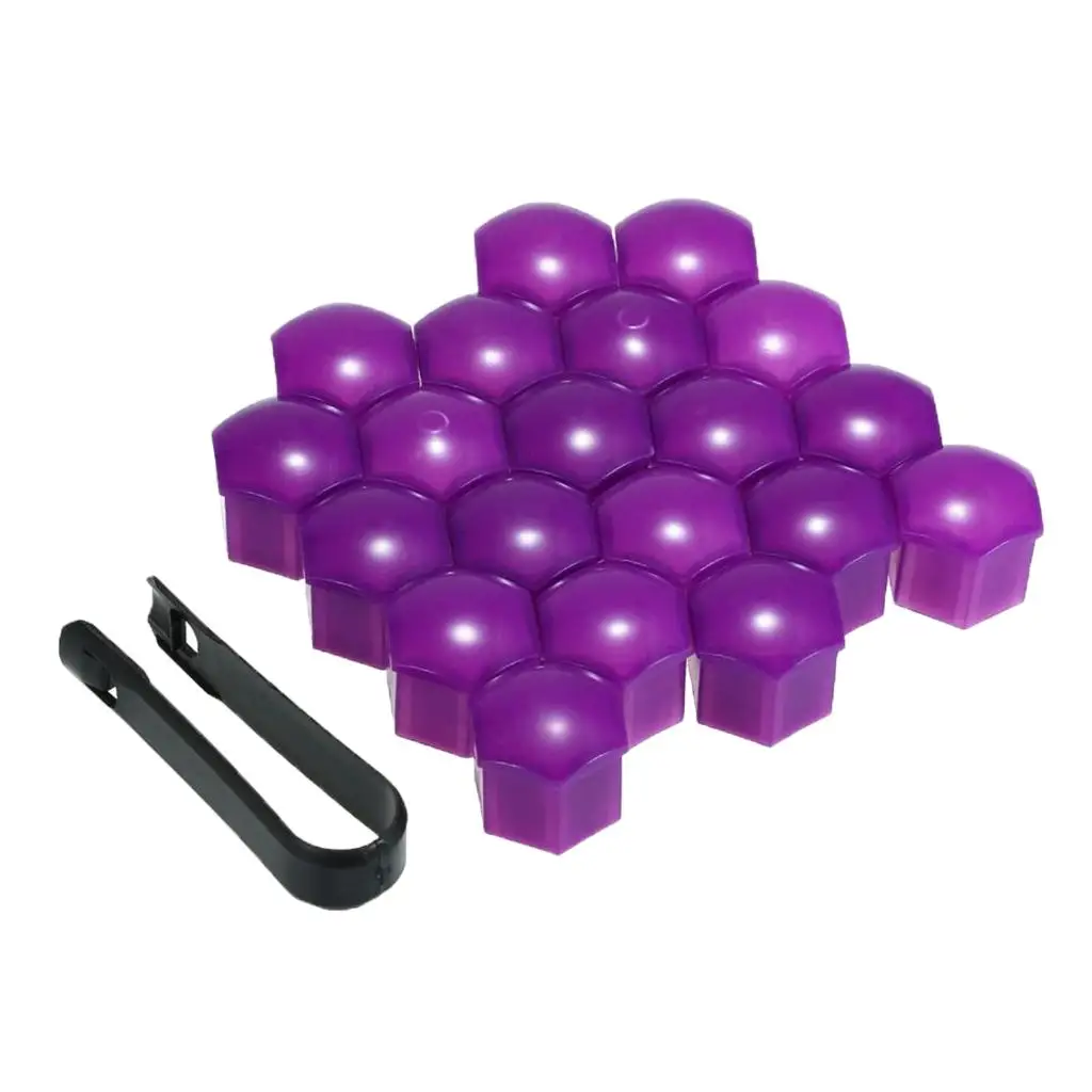 Pack of 20 Automotive Wheel Nuts 74" with Handy Removal Tool