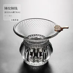 Enhanced Heat - Resistant Glass Tea Filter with Thickened Transparent Design (Style B)