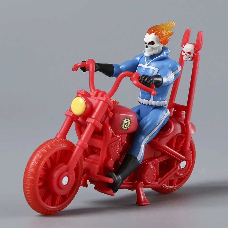 Figurine Ghost Rider Avec Moto Marvel
