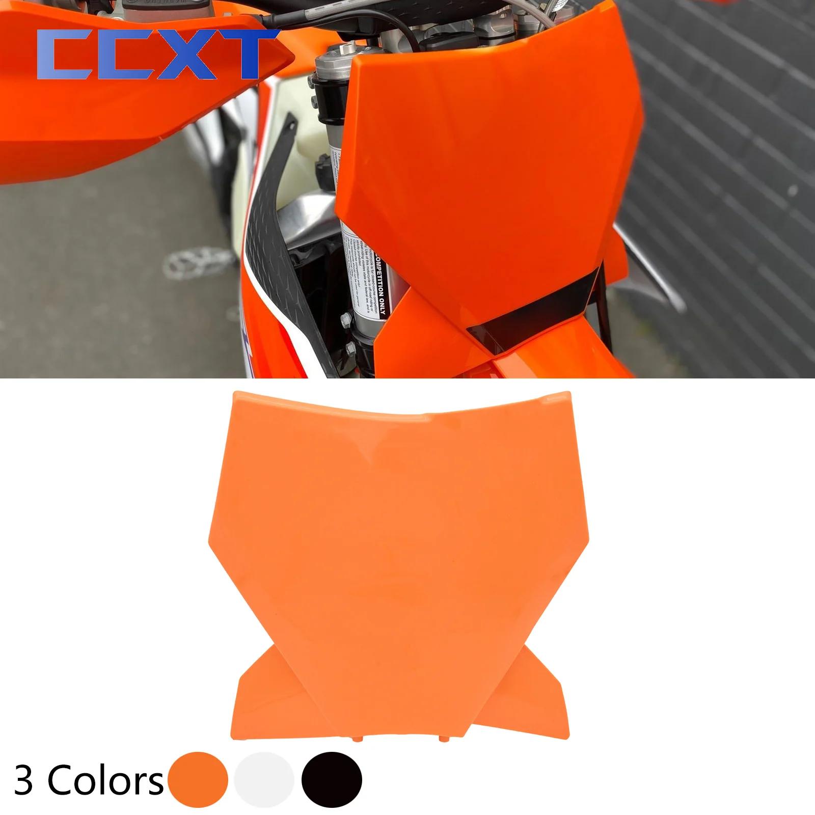

Передняя табличка для номера мотоцикла Пластиковая крышка для KTM SX SXF XC XCF XCW EXC EXCF 125 250 300 350 450 2023-2024 аксессуары