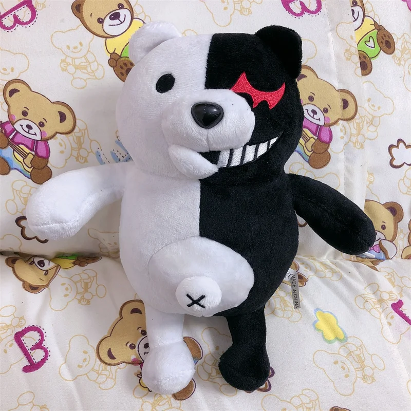 Anime Monokuma Monomi Cosplay Doll Toy Plush Dolls Adult Kids Halloween Xmas Gift Pendant