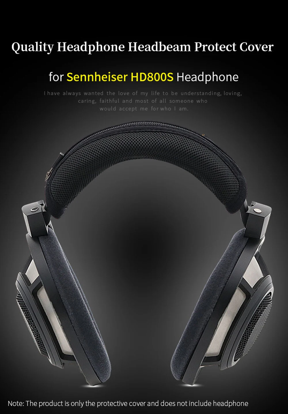 Headphone Head Beam Cover for Sennheiser HD800S Earphone Protective Case HD800S Headset Headbeam Sleeve