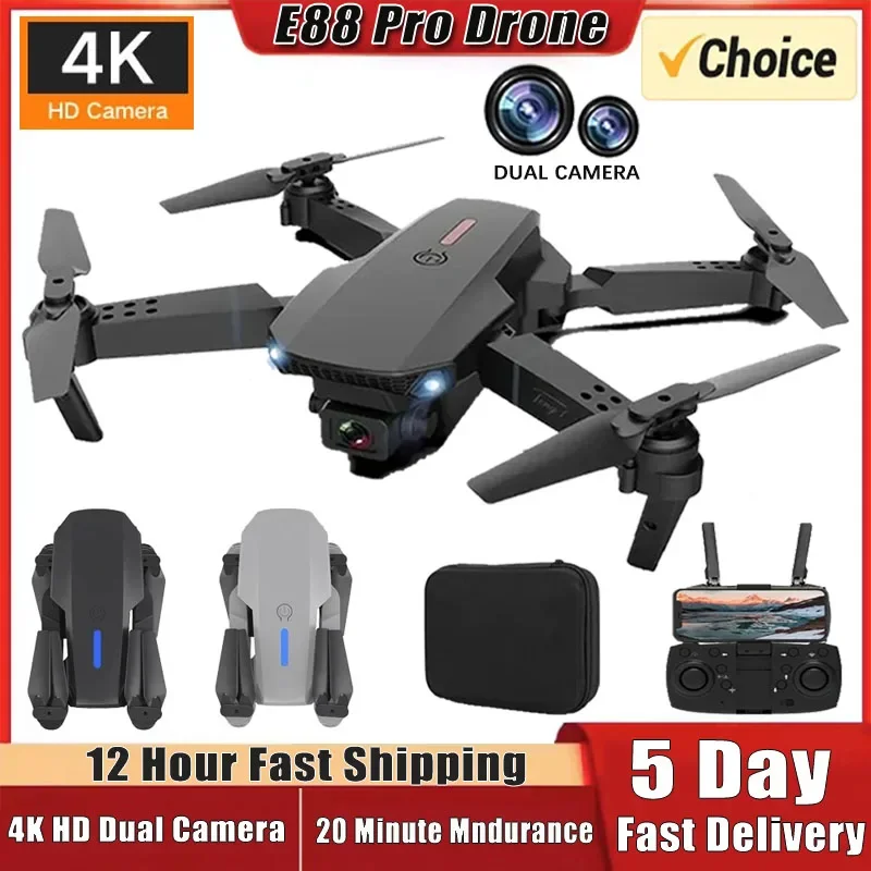 Drone professionnel E88 PRO, caméra grand Angle HD 4K, hauteur fixe - ️Store Drone France