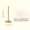 Bamboo Paper Towel Holder Wooden Dispenser Round Countertop Stand Kitchen Bathroom Organization Jewelry Accessories Storage Rack 6