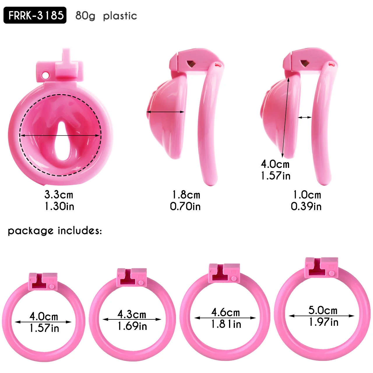 FRRK ABS Pussy Male Chastity Cage 4 Penis Rings Lock Cock Harness Belt BDSM Sex Toys For Men Femboy 18+ penis chastity cage chastity lock sex toy chastity cage accessory penis cock ring