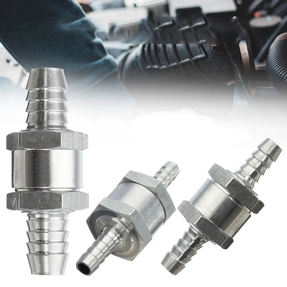 Vehicle Fuel Non Return Check Valve 6/8/10/12mm Aluminium Alloy One Way Adapter Petrol Diesel Fuel Line for Peugeot Renault check valve
