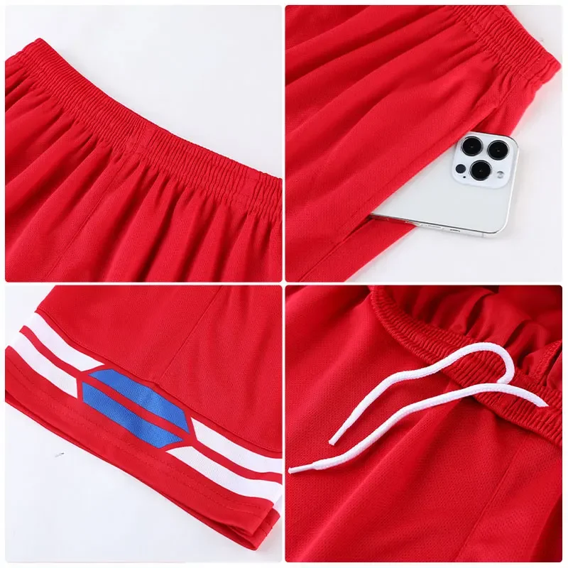2pcs Set Men's T-shirt+Shorts Basketball Football Short Sleeve Tee Running Sports Clothes Fitness Tracksuits Athletics Plus Size men sports suit basketball training clothes