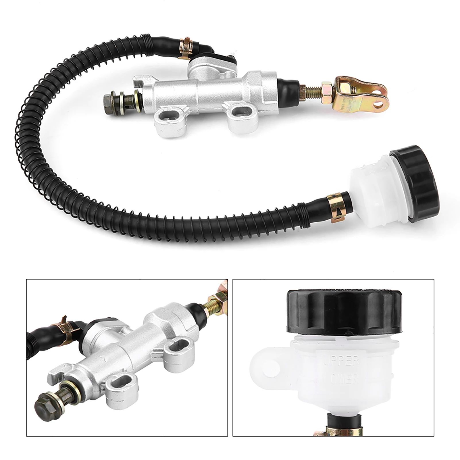 Rear Foot Brake Hydraulic Master Cylinder Pump Reservoir for Motorcycle Dirt Bike ATV Rear Brake Master Cylinder
