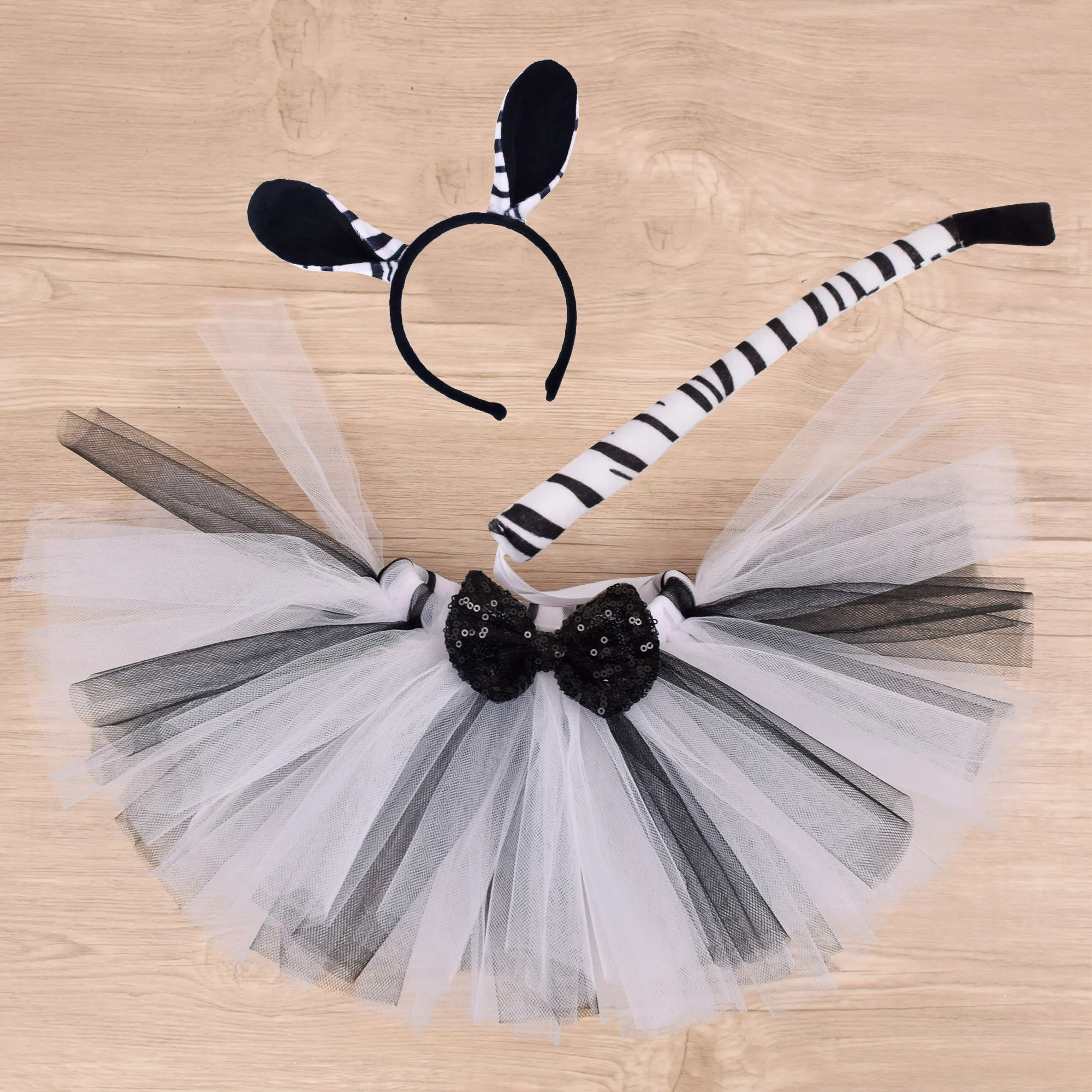 Kids Children Animal Costume Monkey Party Gift Headband Skirt Tail Bow Props 1-*12Y Cosplay Halloween Carnival Birthday Headwear cosplay costume,animal tutu skirt outfit