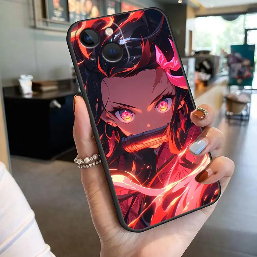 thumbnail image 1 of TanjiRo Nezuko Demon Slayer funda de teléfono para Apple 16 iphone 15 14 13 12 11 Pro XS Max Mini X SE 8 7 Plus funda Capa, 1 of 5