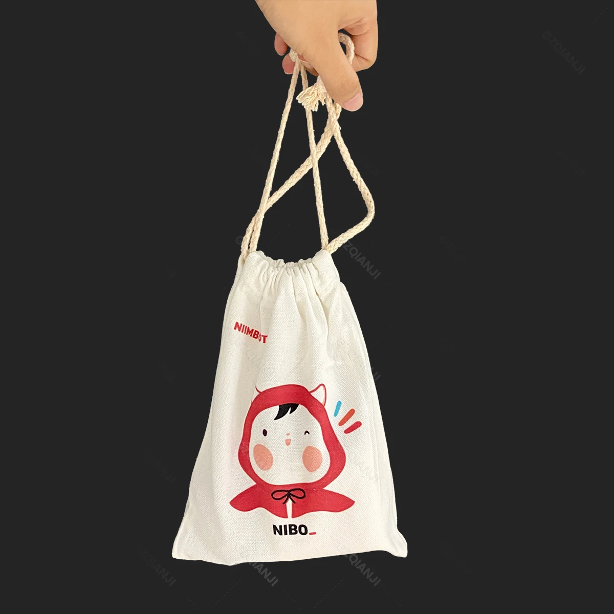 Niimbot B21 B1 B203 D110 D11 D101 Label Printer Carry Bag Lable Paper Rolls Storage Bag with Zipper Drawstring