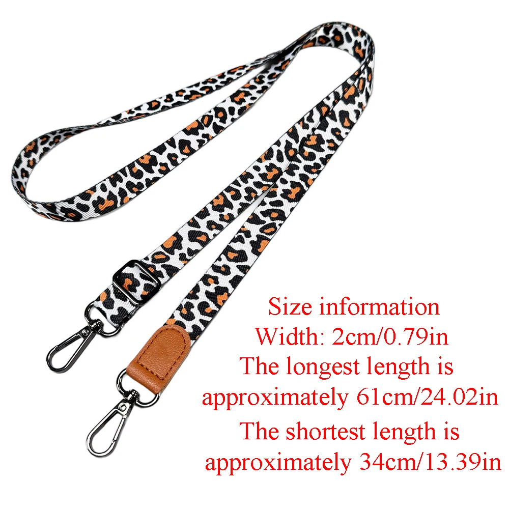 Leopard Print Adjustable Crossbody Phone Lanyard with Universal Card Holder