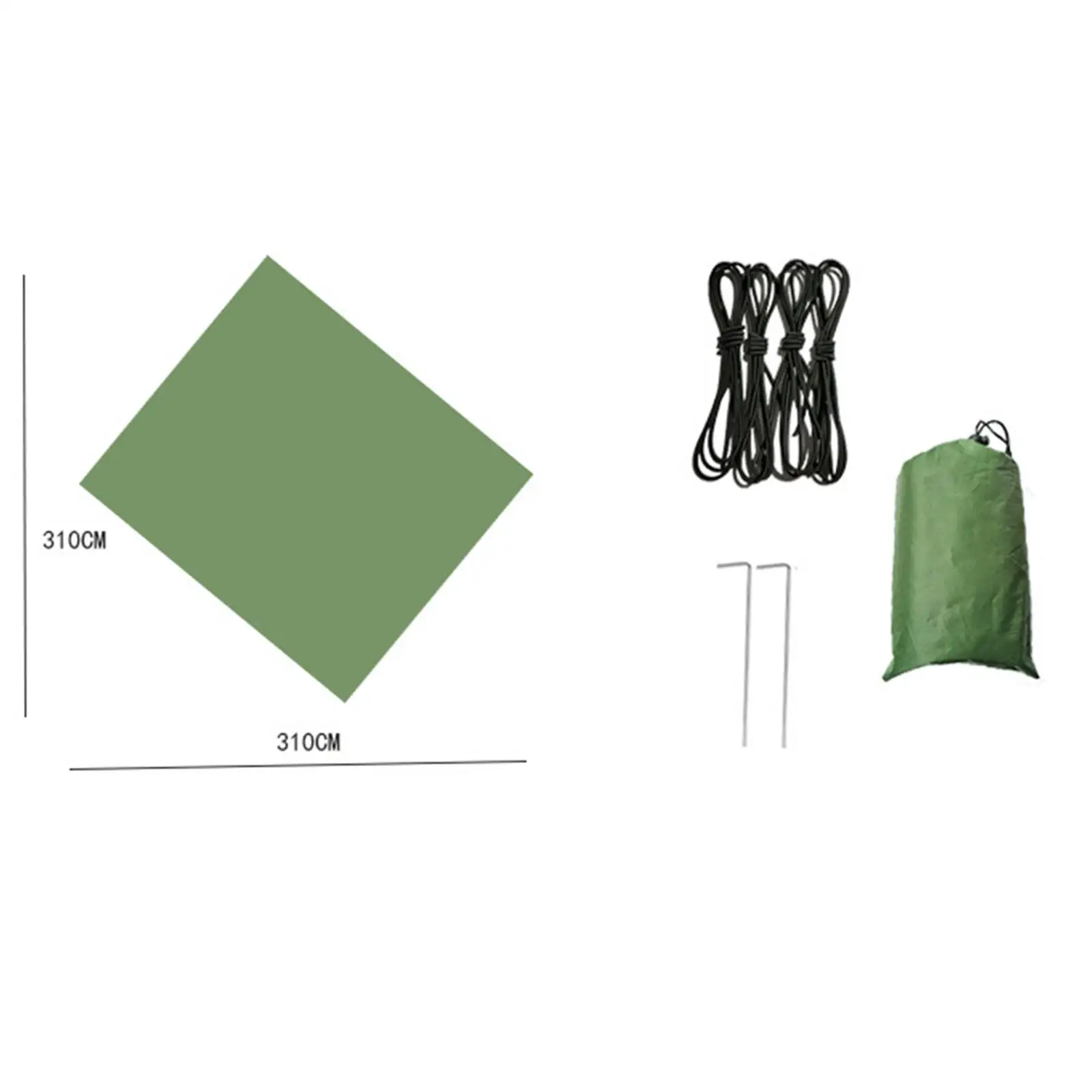 Camping Tent Tarp Sunshade Sun Shade Shelter for Backpacking Picnic Survival