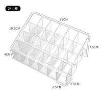 9/24 Grids Clear Acrylic Lipstick Box Makeup Organizer Storage Box Make Up Brush Organizer Display Holder Jewelry Cosmetic Box 2