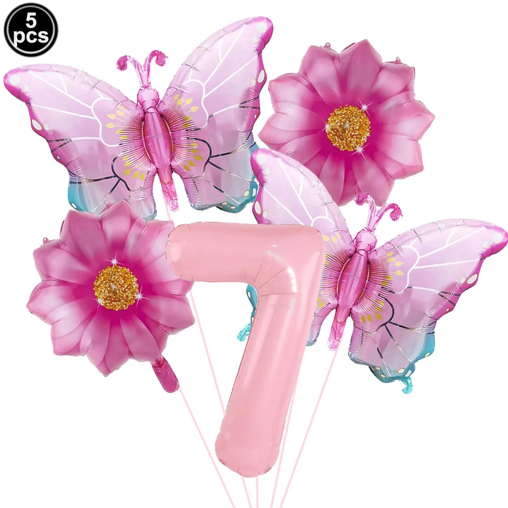 Colorful Butterfly Foil Balloon Set - Party & Event Decorations