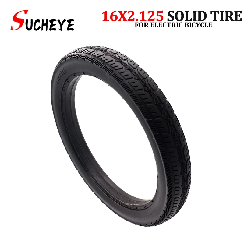 

16 inch Tyre 16x2.125 Solid tire Electric Vehicle for Bicycle Mountain bike Folding E-bike Non Inflation solid tyre