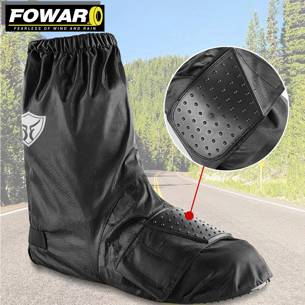 Motorcycle Rain Boots Waterproof Shoe Cover Cycling Portable Folding Type