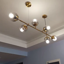 

Nordic Restaurant Chandelier Post-Modern Simple Bar Counter Internet Celebrity Minimalist Model Bearsonality Nordic Lamps