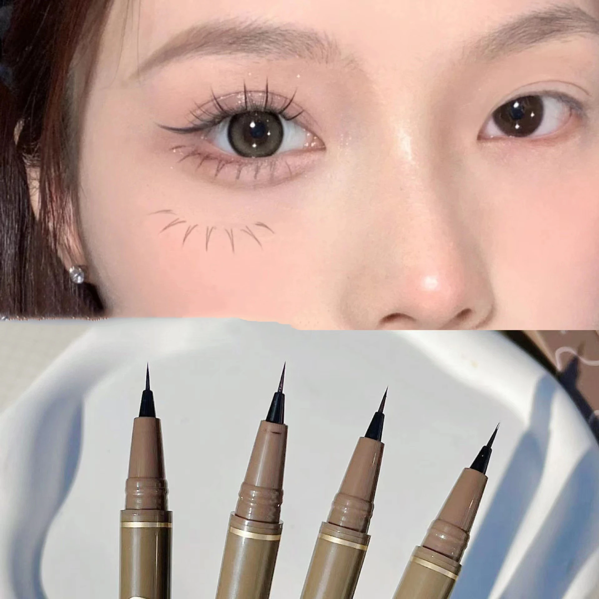 Ultrathin Waterproof Liquid Eyeliner Korean Makeup For Women Quick Dry