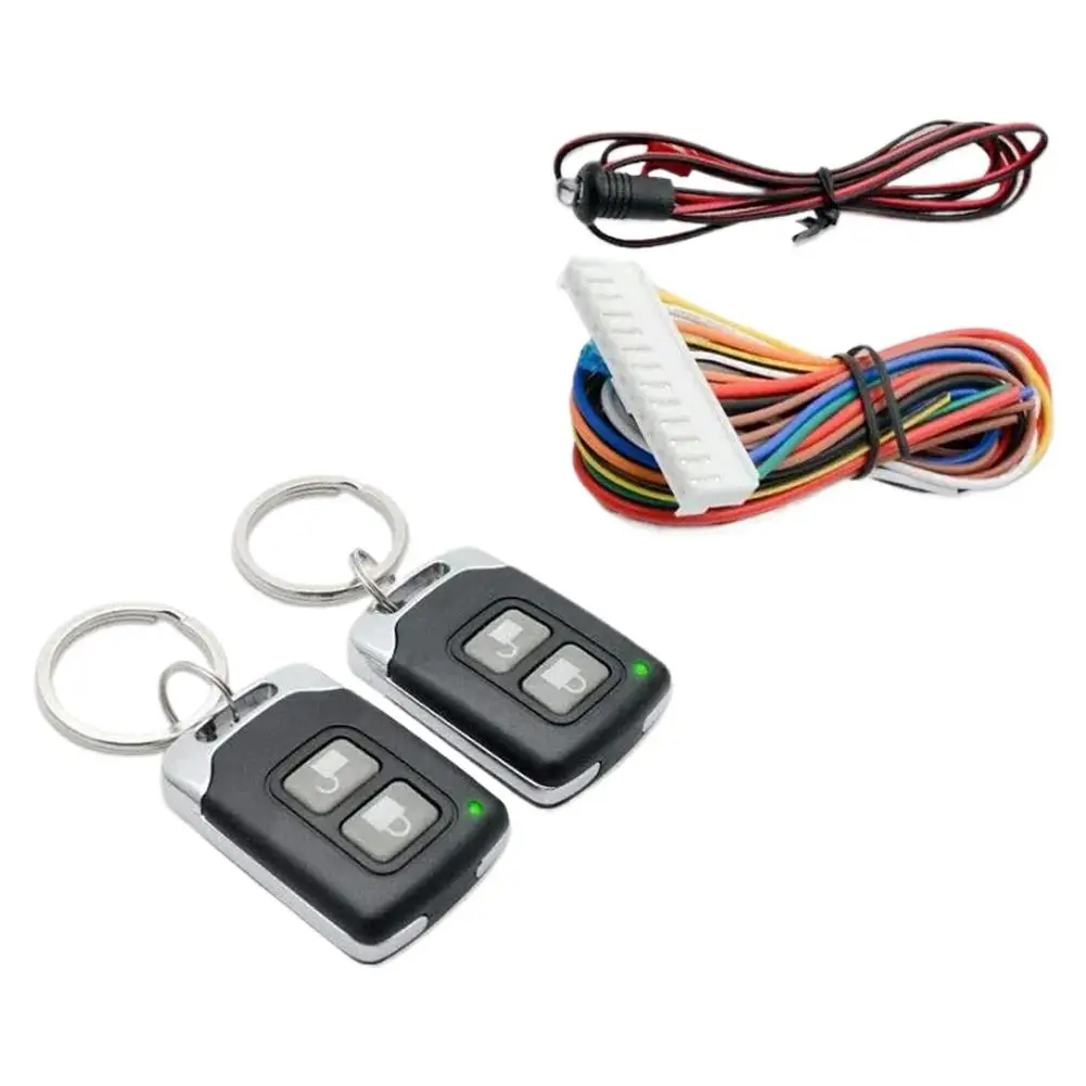 Kit Universal de Cierre Centralizado para Automóvil, Sistema de Cierre Centralizado sin Llave con Alarmas, Control Remot