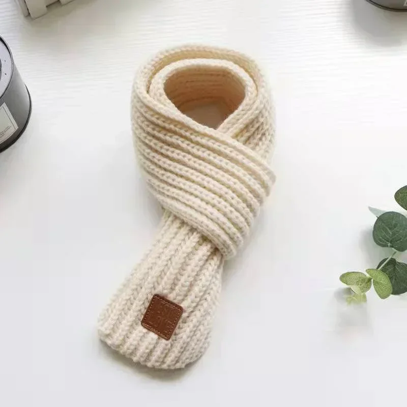 xgnvpy Kids Scarf Boys Girls Baby Winter Warm Women Knit Shawl Children Neck Collar Warm Accessories Affordable