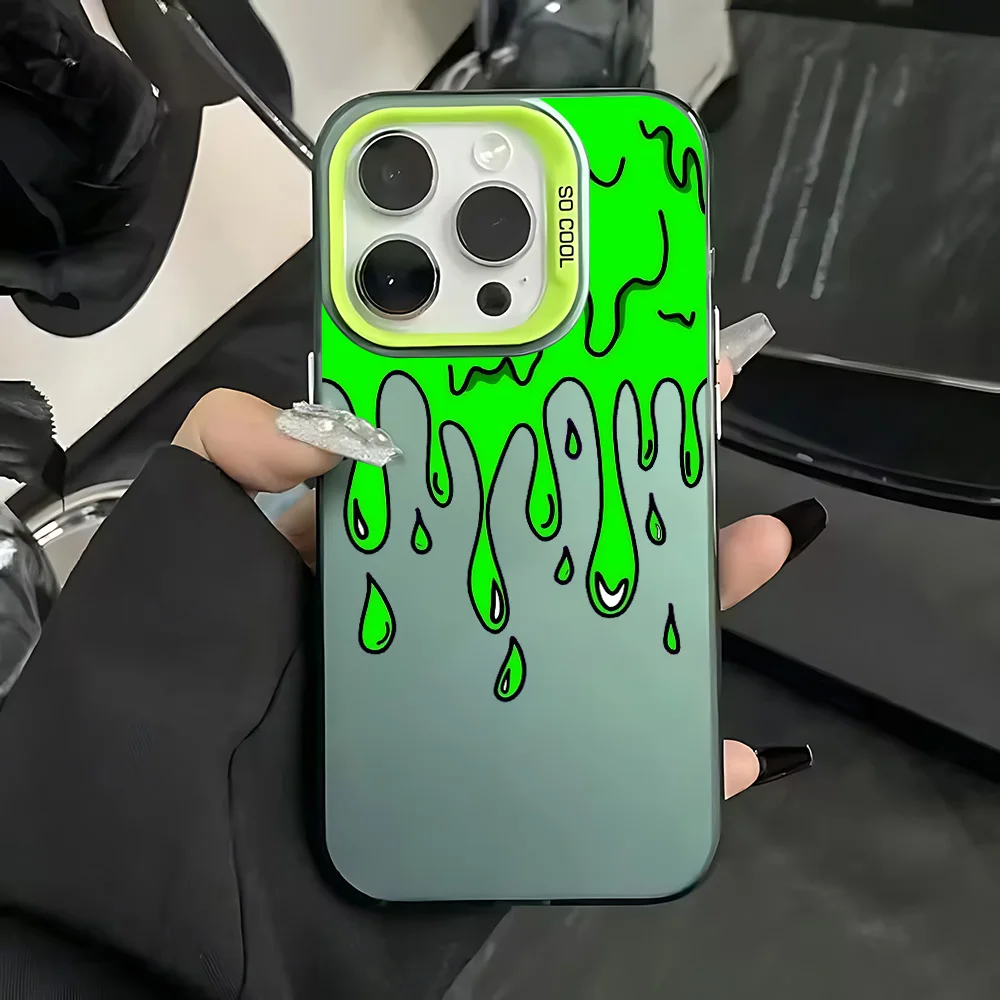 Trendy Matte Finish Fashion Ins Pattern Phone Case