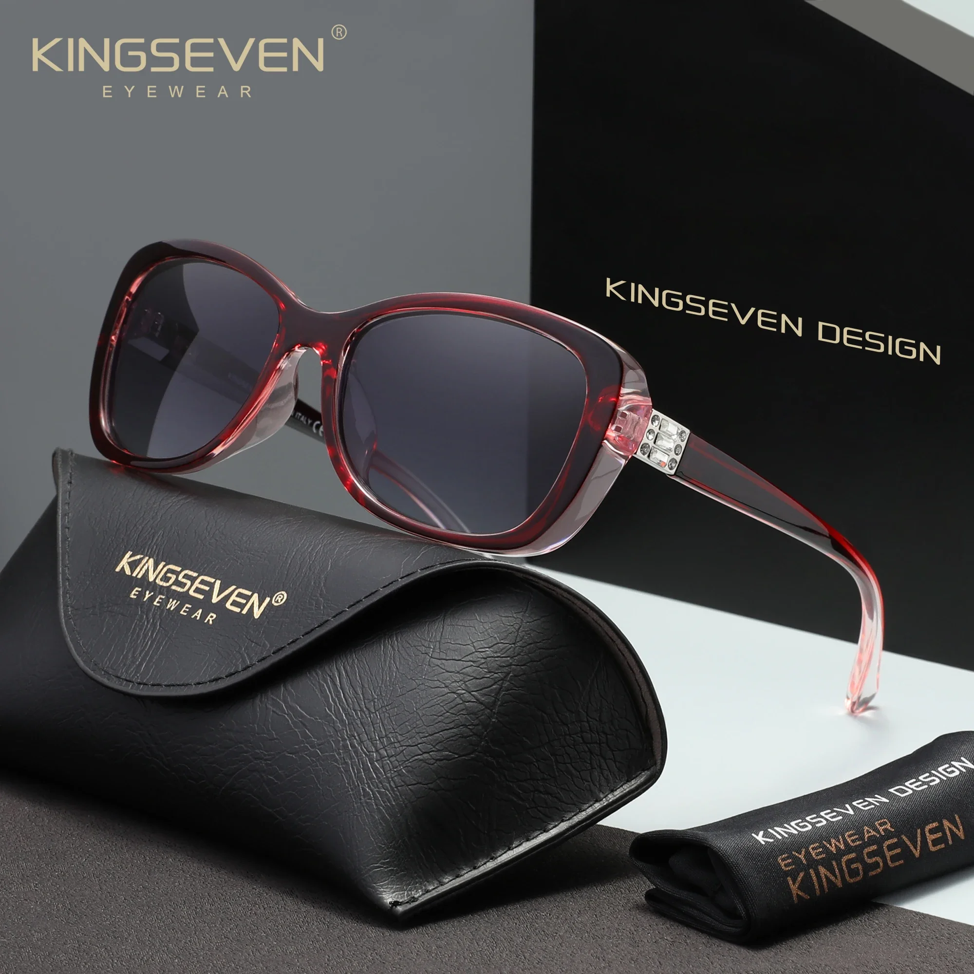 Brand Original Fashion Women Sunglasses Polarized UV400 Protective Glasses Casual Ladies Luxury Driving Oval Frame Eyewear