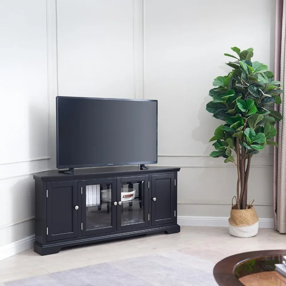Leick Home Riley Holliday Corner 65" TV's, 56", Black 2