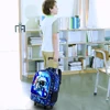 Rolling Backpack for Boys, Kids Roller Wheels School Bookbag with Lunch Bag, Wheeled School Bag for Children 6
