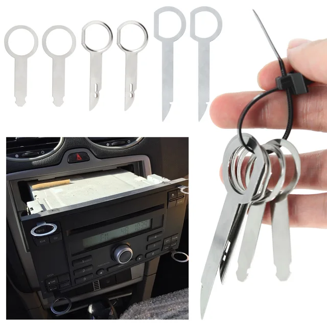 Kit Chiavi Per Autoradio QIBZI - 4 Pezzi Per Smontaggio Senza Danni - Foto 7