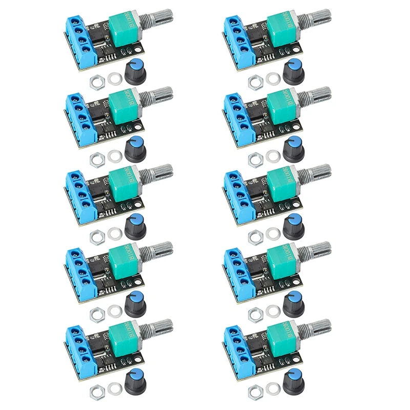 

Hot TTKK 10 Pcs PWM DC Motor Speed Controller 5V-16V12V Speed Control Switch 10A Switch Function LED Dimming Speed Control Modul