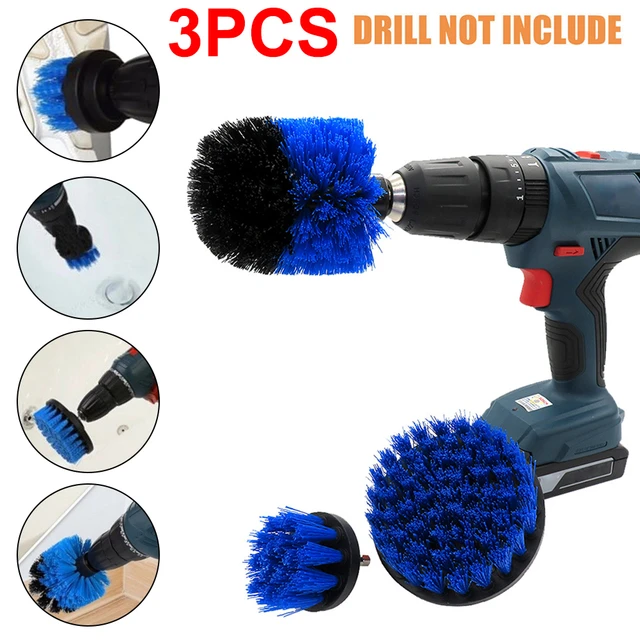  Drill Brush Power Scrubber by Useful Products - Carpet Cleaner  - Car Cleaning Brush Kit - Grill Brush - Oven Cleaner - Shower Cleaner -  Household Cleaning Tools - Drill Brush
