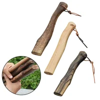 Wooden Axe Handle Replacement High Quality Sturdy Practical Handmade Axe Handle Short Curved Home Farm Garden Axe Part 1